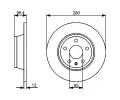 BOSCH Brzdov kotou - 286 mm BO 0986479465, 0 986 479 465
