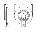 BOSCH Brzdov kotou - 310 mm BO 0986479466, 0 986 479 466