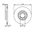 BOSCH Brzdov kotou - 314 mm BO 0986479469, 0 986 479 469