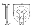 BOSCH Brzdov kotou - 285 mm BO 0986479470, 0 986 479 470