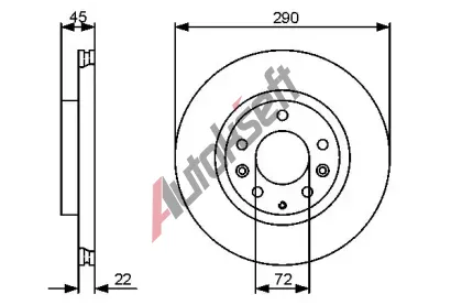 BOSCH Brzdov kotou - 290 mm BO 0986479474, 0 986 479 474