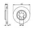 BOSCH Brzdov kotou - 282 mm BO 0986479476, 0 986 479 476