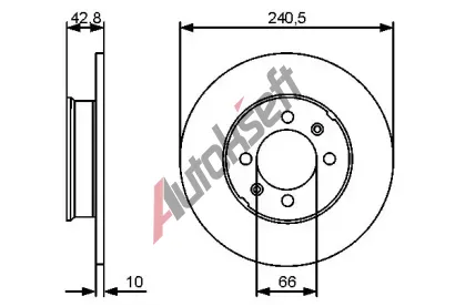 BOSCH Brzdov kotou - 241 mm BO 0986479478, 0 986 479 478