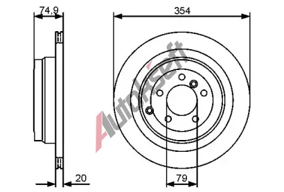 BOSCH Brzdov kotou - 354 mm BO 0986479479, 0 986 479 479