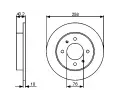 BOSCH Brzdov kotou - 258 mm BO 0986479484, 0 986 479 484