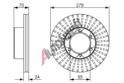 BOSCH Brzdov kotou - 279 mm BO 0986479488, 0 986 479 488