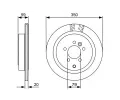 BOSCH Brzdov kotou - 350 mm BO 0986479492, 0 986 479 492