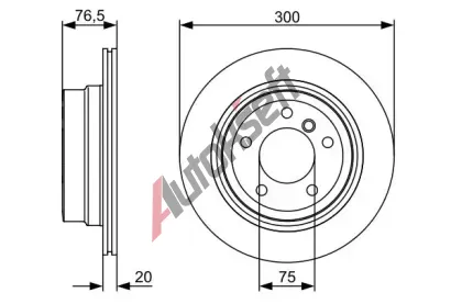 BOSCH Brzdový kotouč - 300 mm BO 0986479496, 0 986 479 496 BOSCH Brzdový kotouč - 300 mm BO 0986479496, 0 986 479 496