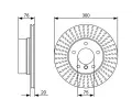 BOSCH Brzdov kotou - 300 mm BO 0986479497, 0 986 479 497