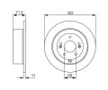 BOSCH Brzdov kotou - 302 mm BO 0986479509, 0 986 479 509