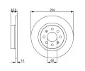 BOSCH Brzdov kotou - 264 mm BO 0986479517, 0 986 479 517