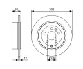 BOSCH Brzdov kotou - 302 mm BO 0986479518, 0 986 479 518