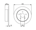 BOSCH Brzdov kotou - 280 mm BO 0986479520, 0 986 479 520