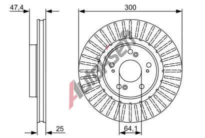 BOSCH Brzdov kotou - 300 mm BO 0986479534, 0 986 479 534