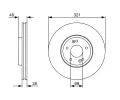 BOSCH Brzdov kotou - 321 mm BO 0986479536, 0 986 479 536