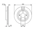 BOSCH Brzdov kotou - 300 mm BO 0986479537, 0 986 479 537