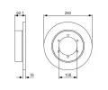 BOSCH Brzdov kotou - 280 mm BO 0986479539, 0 986 479 539