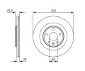 BOSCH Brzdov kotou - 320 mm BO 0986479552, 0 986 479 552