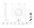 BOSCH Brzdov kotou - 258 mm BO 0986479556, 0 986 479 556