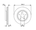 BOSCH Brzdov kotou - 295 mm BO 0986479559, 0 986 479 559