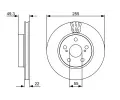 BOSCH Brzdov kotou - 255 mm BO 0986479564, 0 986 479 564