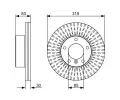 BOSCH Brzdov kotou - 315 mm BO 0986479568, 0 986 479 568