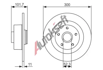 BOSCH Brzdov kotou s loiskem - 300 mm BO 0986479573, 0 986 479 573