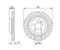 BOSCH Brzdov kotou - 360 mm BO 0986479578, 0 986 479 578