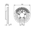 BOSCH Brzdov kotou - 330 mm BO 0986479579, 0 986 479 579