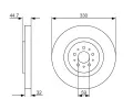 BOSCH Brzdov kotou - 330 mm ‐ BO 0986479593