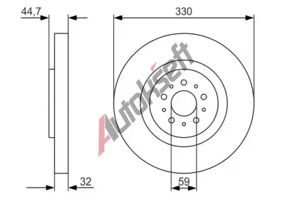 BOSCH Brzdov kotou - 330 mm BO 0986479593, 0 986 479 593