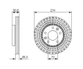 BOSCH Brzdov kotou - 274 mm BO 0986479599, 0 986 479 599