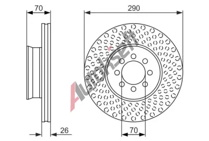 BOSCH Brzdov kotou - 290 mm BO 0986479602, 0 986 479 602