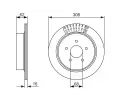 BOSCH Brzdov kotou - 308 mm BO 0986479606, 0 986 479 606