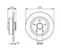 BOSCH Brzdov kotou s loiskem - 270 mm BO 0986479607, 0 986 479 607