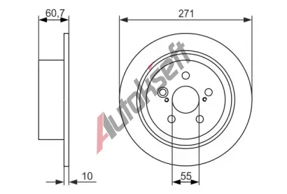 BOSCH Brzdov kotou - 271 mm BO 0986479613, 0 986 479 613