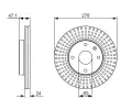 BOSCH Brzdov kotou - 278 mm BO 0986479649, 0 986 479 649
