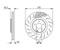 BOSCH Brzdov kotou - 345 mm BO 0986479651, 0 986 479 651