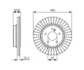 BOSCH Brzdov kotou - 300 mm ‐ BO 0986479653