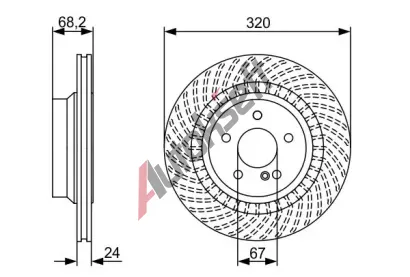 BOSCH Brzdov kotou - 330 mm BO 0986479654, 0 986 479 654