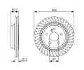 BOSCH Brzdov kotou - 300 mm BO 0986479655, 0 986 479 655