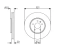 BOSCH Brzdov kotou - 321 mm BO 0986479667, 0 986 479 667