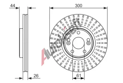 BOSCH Brzdov kotou - 300 mm BO 0986479668, 0 986 479 668