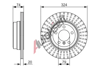 BOSCH Brzdov kotou - 324 mm BO 0986479671, 0 986 479 671