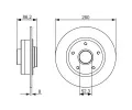 BOSCH Brzdov kotou - 260 mm BO 0986479684, 0 986 479 684