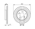 BOSCH Brzdov kotou - 262 mm BO 0986479687, 0 986 479 687