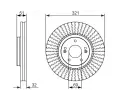 BOSCH Brzdov kotou - 321 mm BO 0986479692, 0 986 479 692