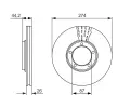 BOSCH Brzdov kotou - 274 mm BO 0986479696, 0 986 479 696