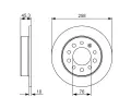 BOSCH Brzdov kotou - 258 mm BO 0986479697, 0 986 479 697