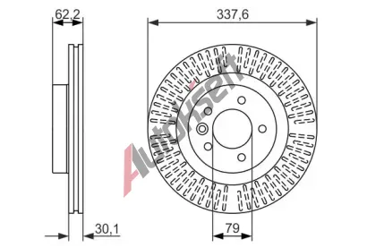 BOSCH Brzdov kotou - 337 mm BO 0986479705, 0 986 479 705